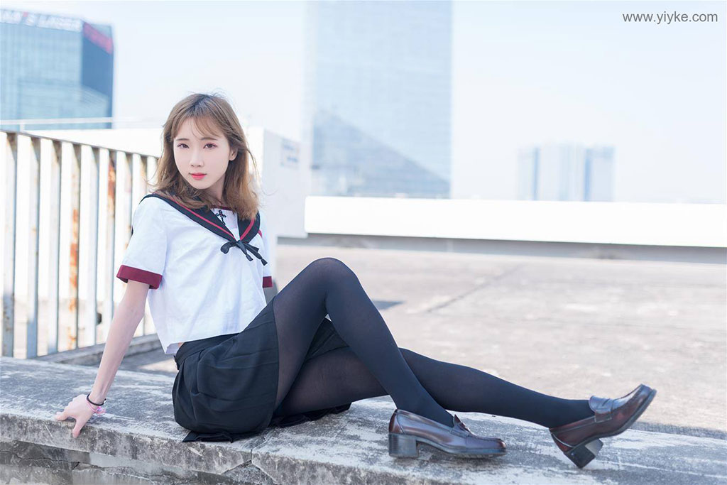 Schoolgirl uniform pantyhose