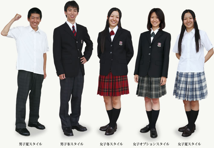 松本第一高等学校 Uniform Map 制服地圖