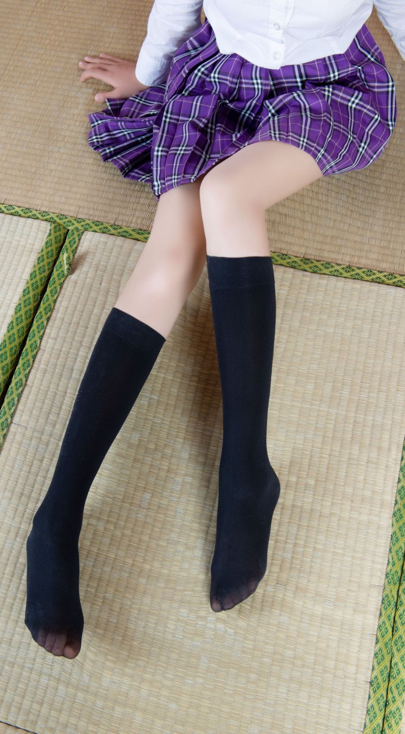 紫色格子裙 JK